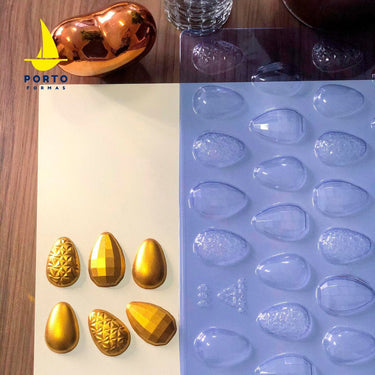 Forma De Chocolate - Folha De Modelagem - Aplique Ovos 3 Em 1 - PF863